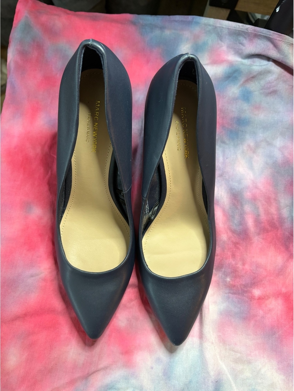 Marc New York Navy Blue High Heel Pumps Size 9M
